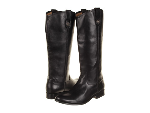Incaltaminte femei frye melissa button boot extended black extended (soft vintage leather)