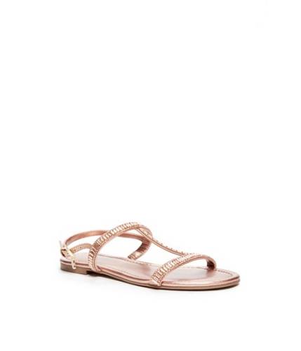 Incaltaminte femei guess clever t-strap sandals rose gold