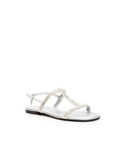 Incaltaminte femei Guess clever t-strap sandals silver