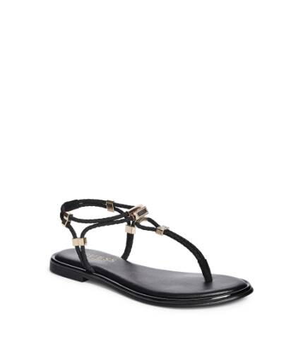 Incaltaminte femei guess coin stretch-cord strappy sandals black