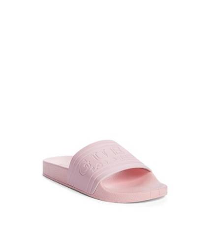 Incaltaminte femei guess mel logo slide sandals blush