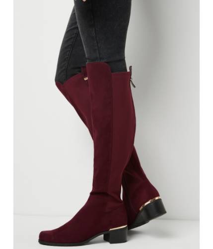 Incaltaminte femei guess weslie over-the-knee boots maroon
