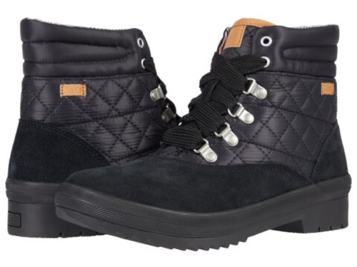 Incaltaminte femei keds camp boot suede quilted nylon wx black
