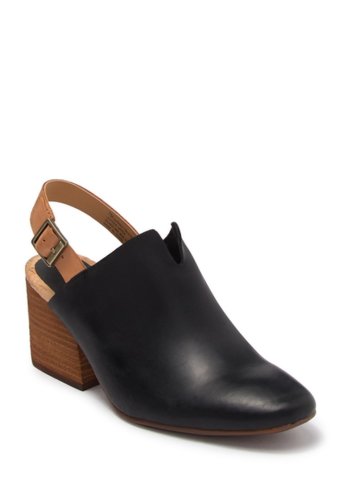 Incaltaminte femei korks rayleigh block heel leather mule black fg