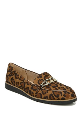 Incaltaminte femei lifestride zizi leopard print chain loafer - wide width available natural