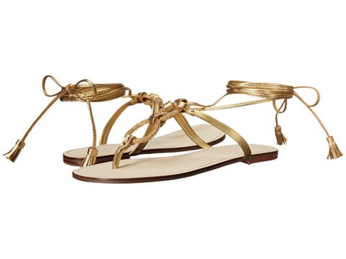 Incaltaminte femei lilly pulitzer lacey sandal gold metal