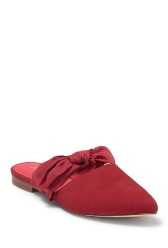 Incaltaminte femei matisse calle knotted mule red suede