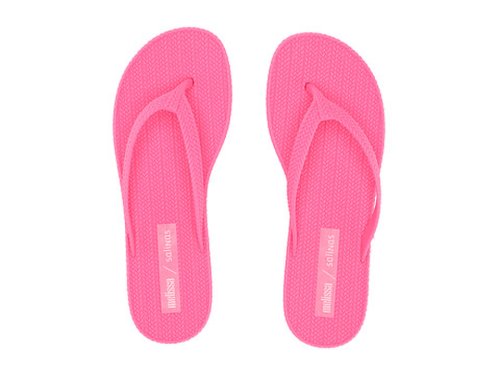 Incaltaminte femei melissa shoes x salinas braided summer flip flop bright pink
