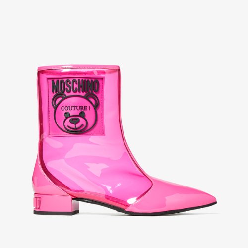 Incaltaminte femei moschino rain ankle boot pink