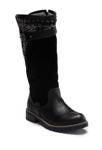 Incaltaminte femei muk luks kamy faux shearling lined water-resistant boot blackgrey