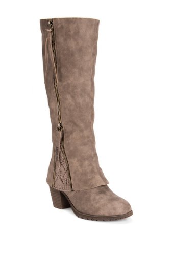 Incaltaminte femei muk luks lacy water-resistant tall boot taupe