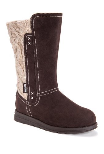 Incaltaminte femei muk luks stacy faux fur lined boot chocolate
