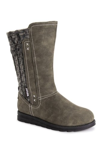 Incaltaminte femei muk luks stacy faux fur lined boot olive