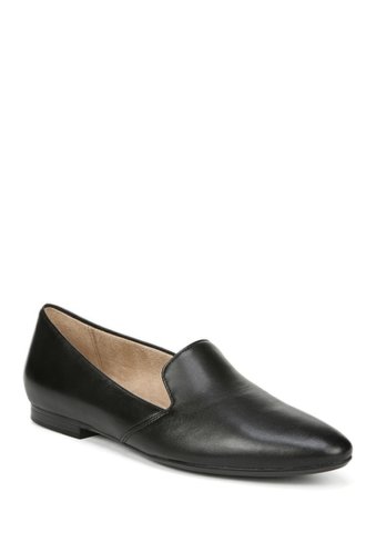 Incaltaminte femei naturalizer caleigh leather smoking slipper - wide width available black leather
