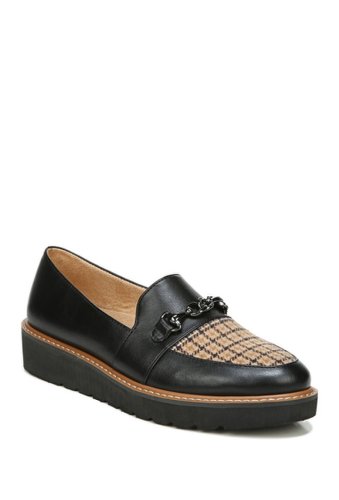 Incaltaminte femei naturalizer edie check loafer - wide width available black multi