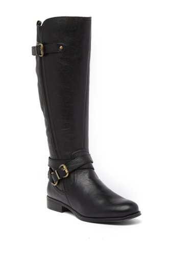 Incaltaminte femei naturalizer june knee high riding boot - wide width available black leather