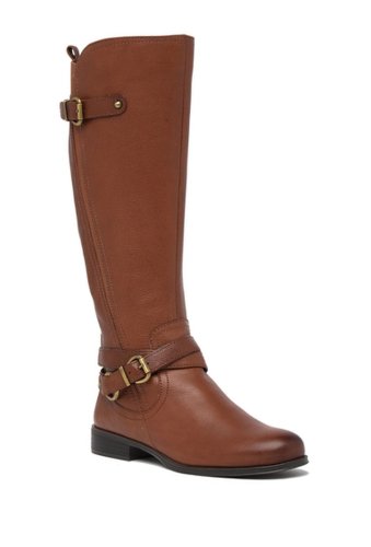 Incaltaminte femei naturalizer june knee high riding boot - wide width available cinnamon lthr