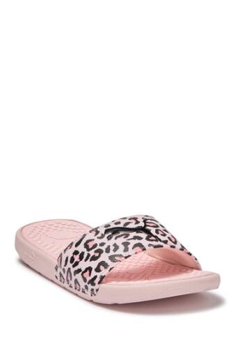 Incaltaminte femei puma cool cat leopard slide sandal pink