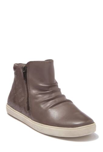 Incaltaminte femei rockport willa leather high-top sneaker grey