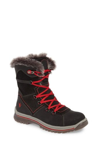 Incaltaminte femei santana canada majesta 2 faux fur lined waterproof boot black red