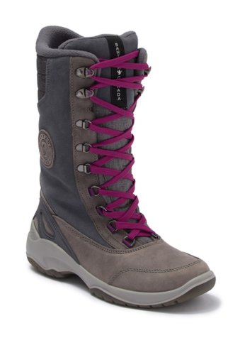 Incaltaminte femei santana canada mohawk fleece lined lace-up waterproof boot grey purple lea