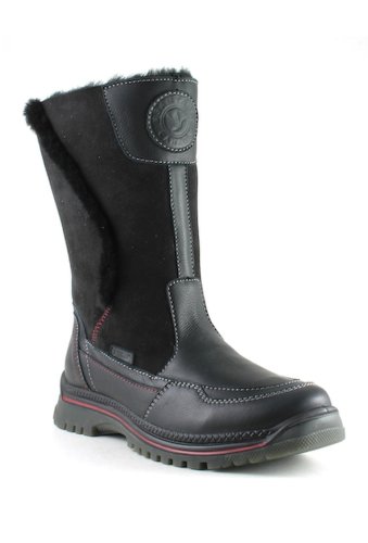 Incaltaminte femei santana canada seraphine leather genuine shearing waterproof boot black lea