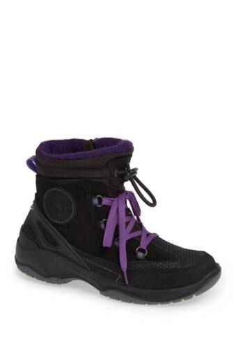 Incaltaminte femei santana canada torino drawcord waterproof ankle boot black purple lea
