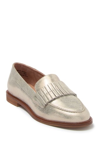 Incaltaminte femei seychelles powerful metallic leather loafer platinum metallic
