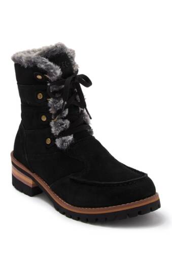 Incaltaminte femei skechers laramie 2 uptown gal faux fur detail boot blk-black