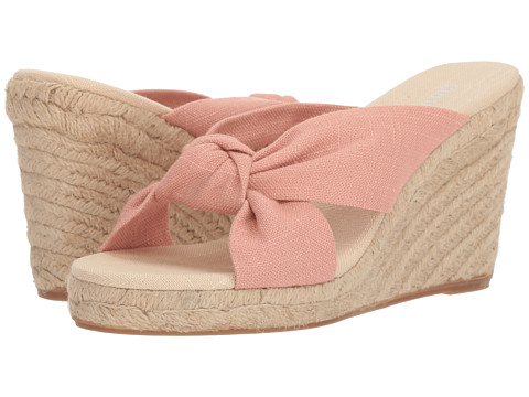 Incaltaminte femei soludos knotted wedge 90mm dusty rose