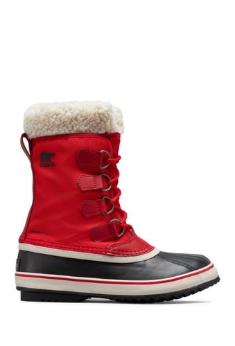 Incaltaminte femei sorel winter carnival faux shearling boot mountain red