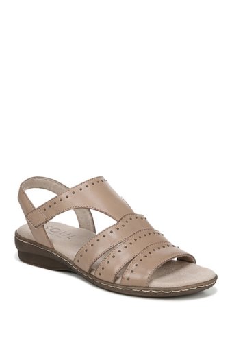 Incaltaminte femei soul naturalizer beacon ankle strap leather sandal - wide width available gingersnap
