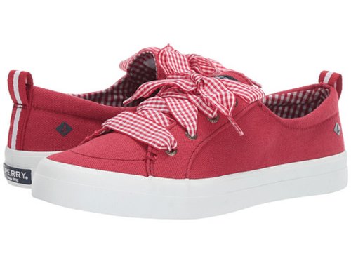 Incaltaminte femei sperry top-sider crest vibe gingham lace red