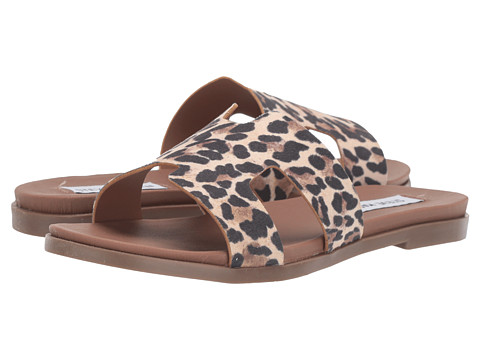 Incaltaminte femei steve madden harriet flat sandal leopard