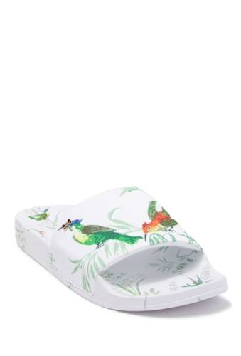 Incaltaminte femei ted baker london avelini printed slide sandal white