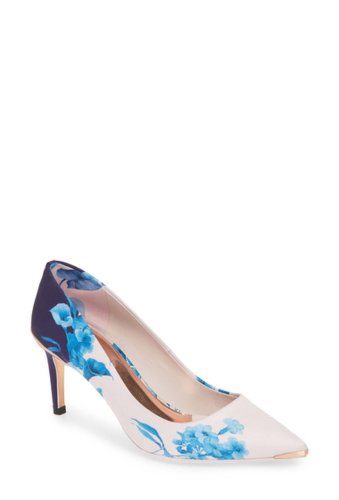 Incaltaminte femei ted baker london wishirp floral pointed toe pump pink