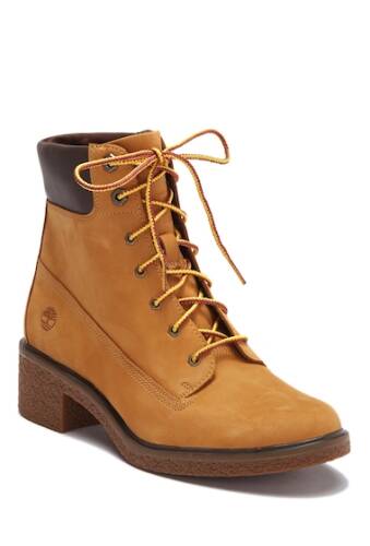 Incaltaminte femei timberland brinda leather lace-up boot wheat