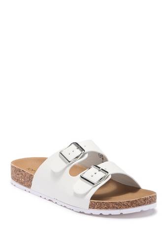 Incaltaminte femei top moda mars slide sandal white