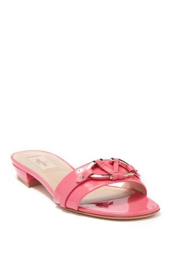 Incaltaminte femei valentino logo leather sandal al campioneshadow pink