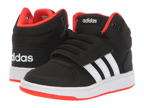 Incaltaminte fete adidas kids hoops mid 20 (infanttoddler) blackwhitehi-res red