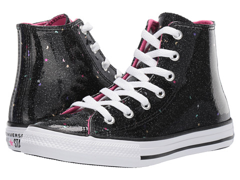 Incaltaminte fete Converse Kids chuck taylor all-star galaxy glimmer - hi (little kidbig kid) blackmod pinkwhite