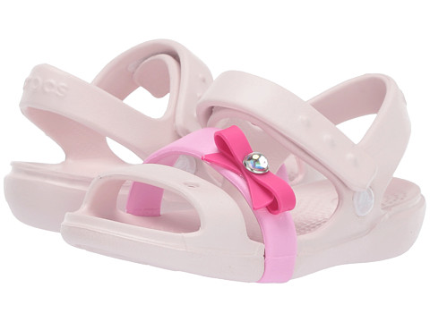 Incaltaminte fete crocs keeley charm sandal (toddlerlittle kid) barely pink
