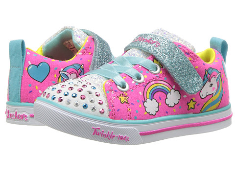 Incaltaminte fete skechers twinkle toes - sparkle lite unicorn craze 10988n lights (toddler) neon pinkmulti