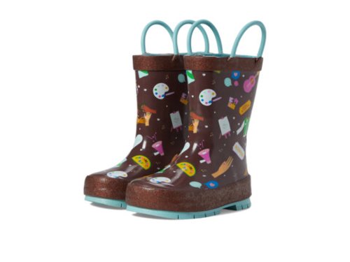 Incaltaminte fete western chief kids brownie squad rain boot (toddlerlittle kidbig kid) brown