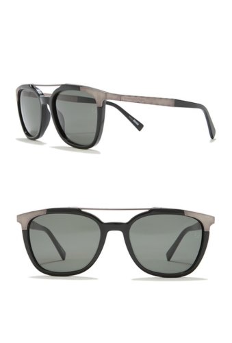 Ochelari barbati ermenegildo zegna top bar 54mm sunglasses shiny black green