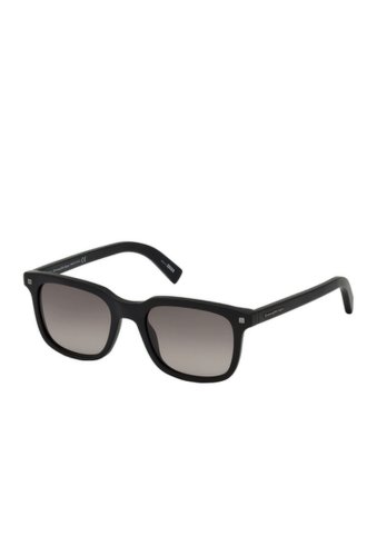 Ochelari barbati ermenegildo zegna zegna 51mm square sunglasses shiny black gradient smoke