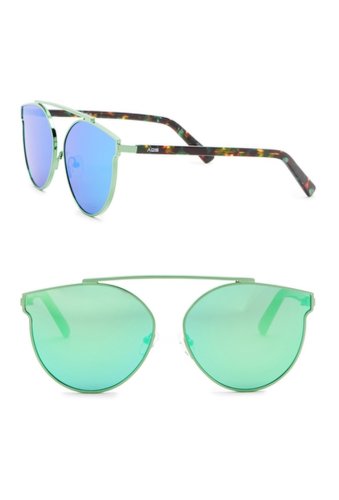 Ochelari femei aqs sunglasses ivy 62mm aviator sunglasses green-multi-greengreen