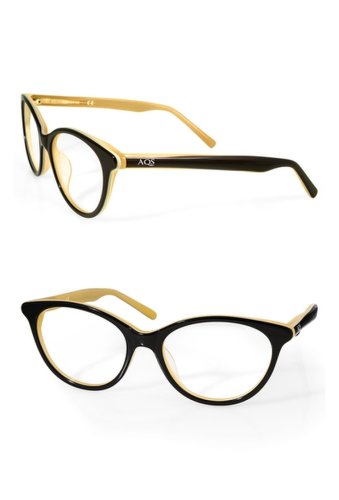 Ochelari femei aqs sunglasses jane 53mm cat eye optical frames blackyellow