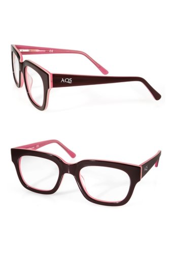 Ochelari femei aqs sunglasses malcolm 48mm rectangle optical frames burgundypink