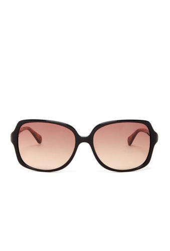Ochelari femei diane von furstenberg 58mm oversized sunglasses onyx